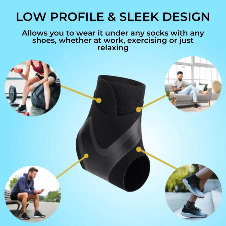 Unisex Therapy Foot Wrap for pain relief, adjustable, lightweight design, provides soothing compression for foot discomfort.
