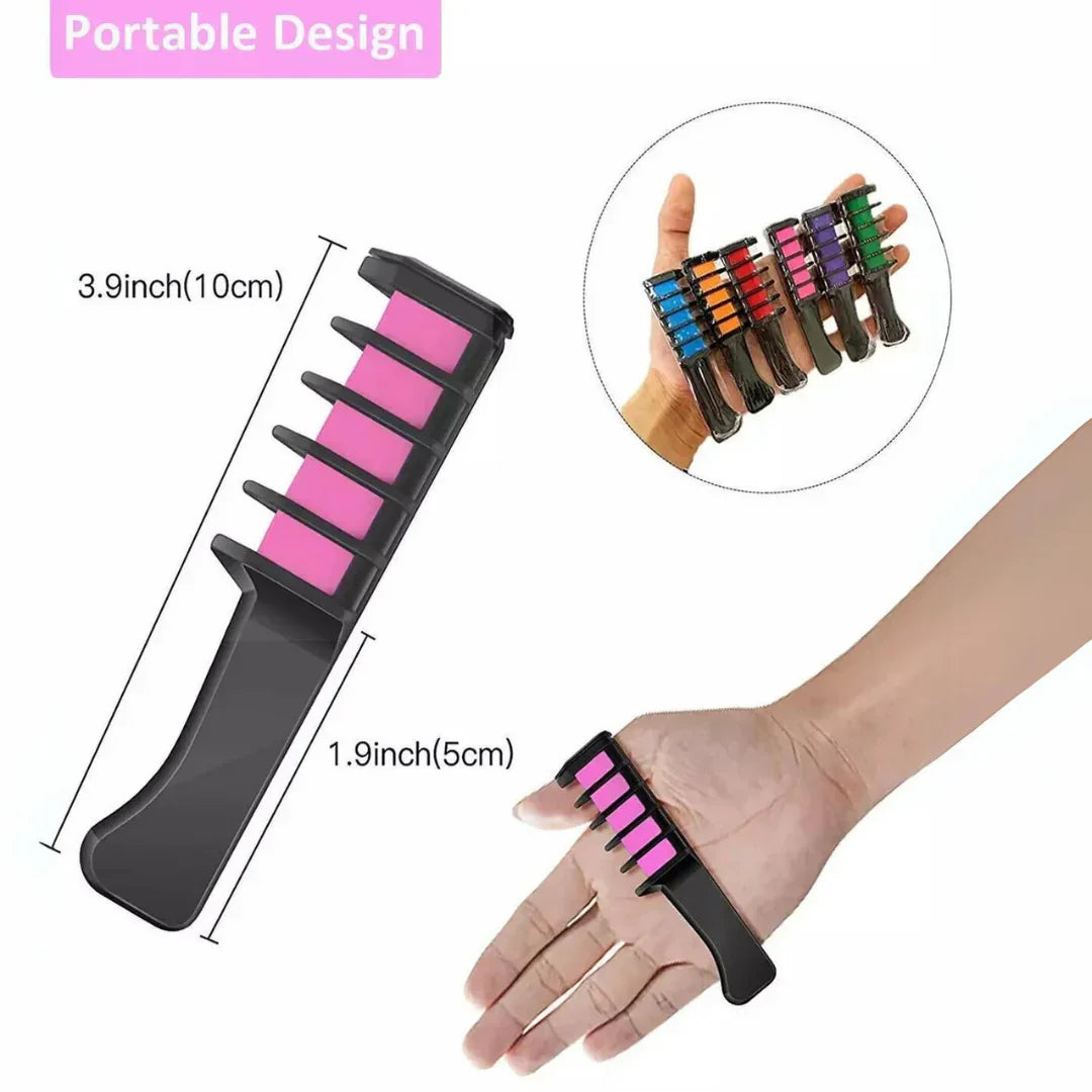 Unisex vibrant temporary hair chalk sticks in bold, blendable colors for safe, washable application on various hair types.