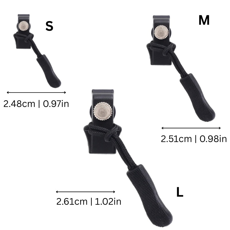 "Unisex zipper repair clip 6-pack, alloy and nylon, universal fit. Snap-on design for quick no-sew fixes on clothes and bags.