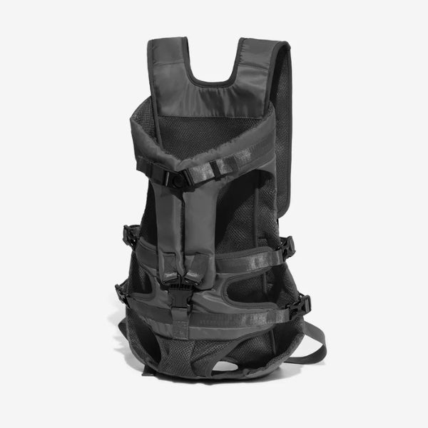 "Versatile dog carrier backpack for hiking, shown in green. Secure multi-buckle design keeps pets safe and comfortable outdoo