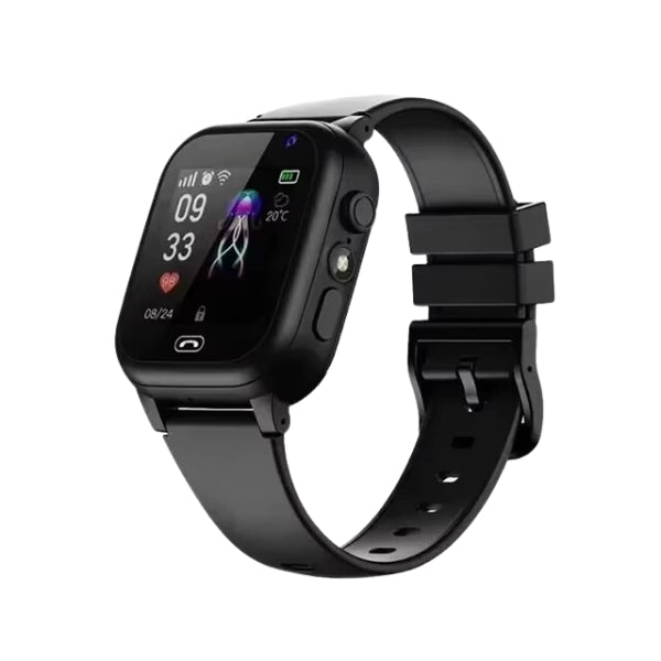 "Vibrant kids waterproof GPS smartwatch with video call, camera, and colorful design for active fun and safety."