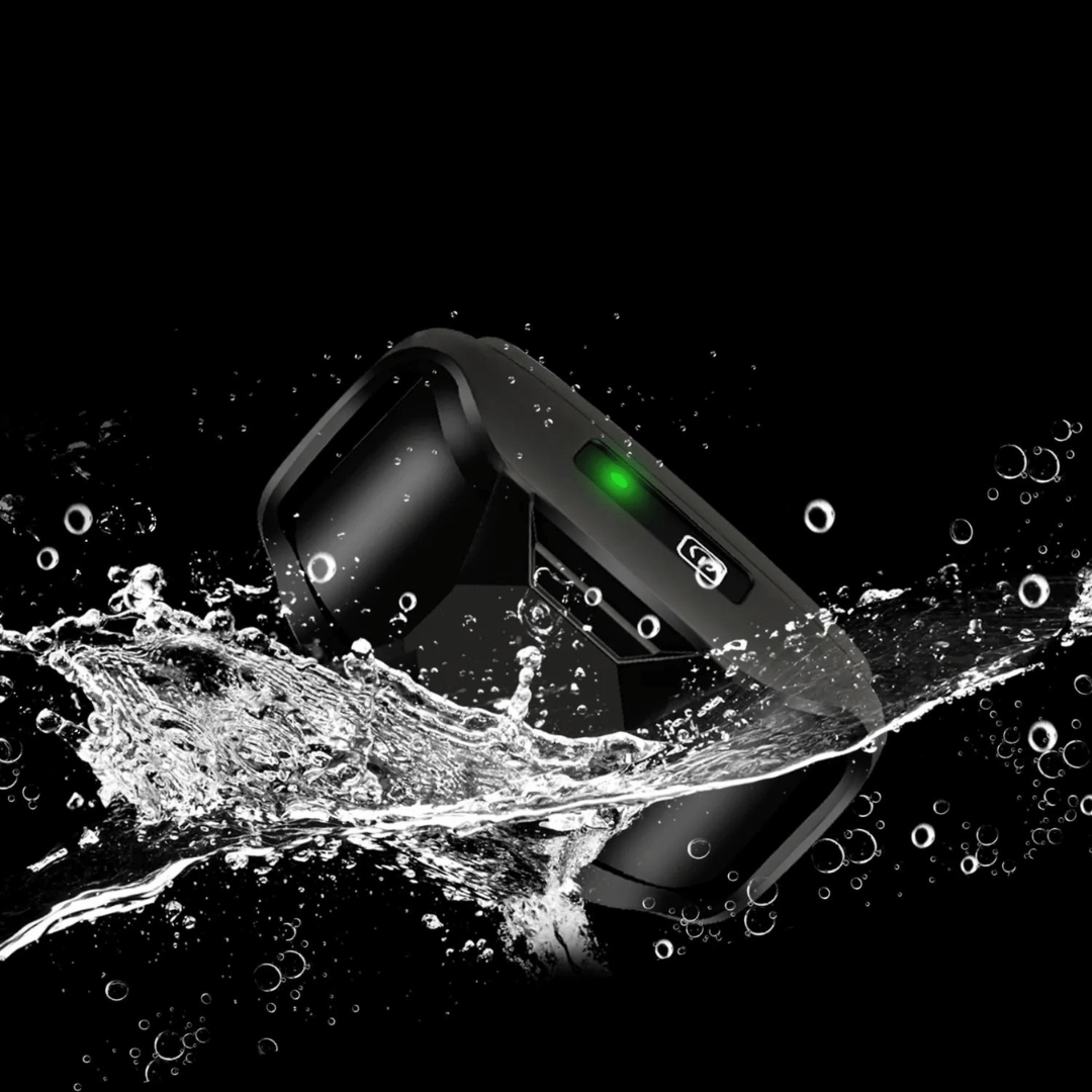 Waterproof rechargeable e-collar for dog training, black strap, remote control, fits all sizes, for outdoor use, pet supplies