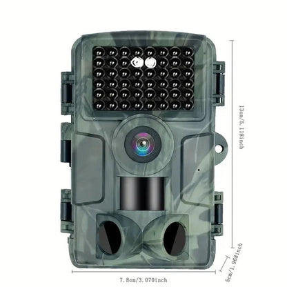 Wildlife camera with 4K video, 60MP photos, infrared night vision, weatherproof design, and app control for nature photograph