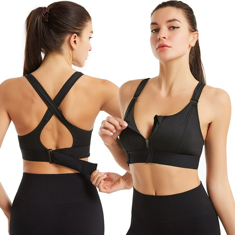 Women's 2-Pack Ultra Comfort Breathable Sports Bra with seamless fit and moisture-wicking fabric for high-impact activities.