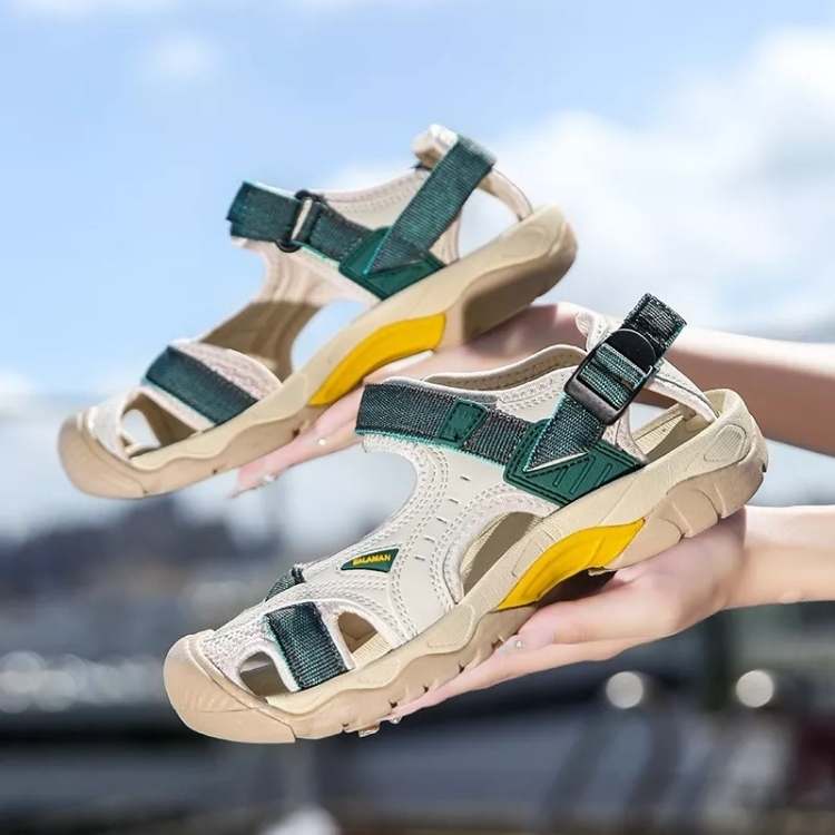 "Women's all-terrain adventure sandals, cushioned soles, lightweight, stylish, slip-resistant, perfect for outdoor use."