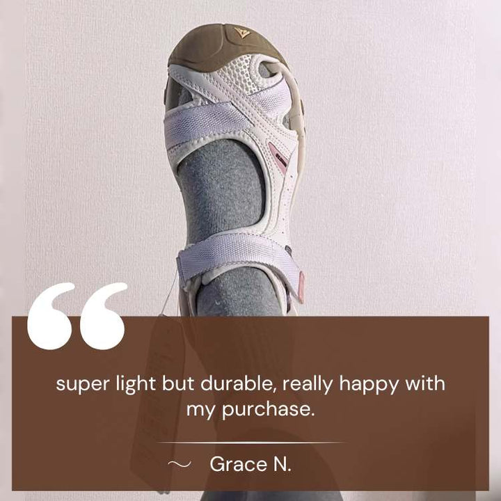 "Women's all-terrain adventure sandals, cushioned soles, lightweight, stylish, slip-resistant, perfect for outdoor use."