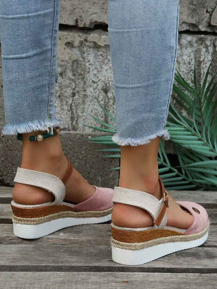 Women's chic orthopedic espadrille sandals with breathable material, lightweight design, and versatile style for comfort.