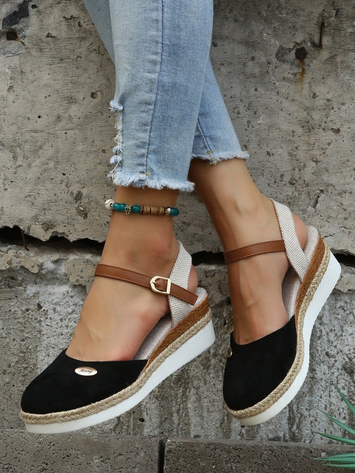 Women's chic orthopedic espadrille sandals with breathable material, lightweight design, and versatile style for comfort.