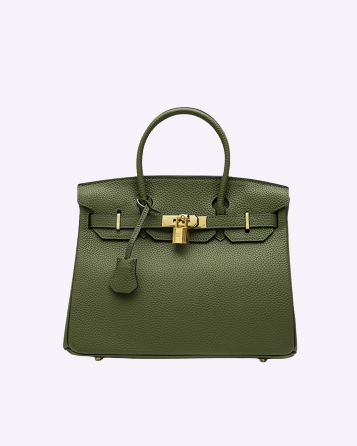 Women's luxury leather shoulder bag; elegant brown design with adjustable strap, perfect for any occasion; timeless style.