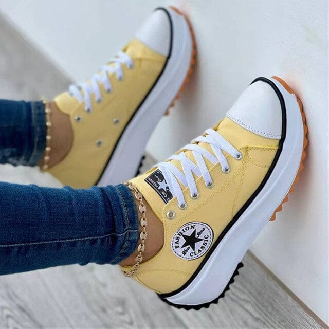 "Women's Mary Orthopedic Sneakers, stylish and comfortable, with sleek design, lace-up closure, and vibrant color options."