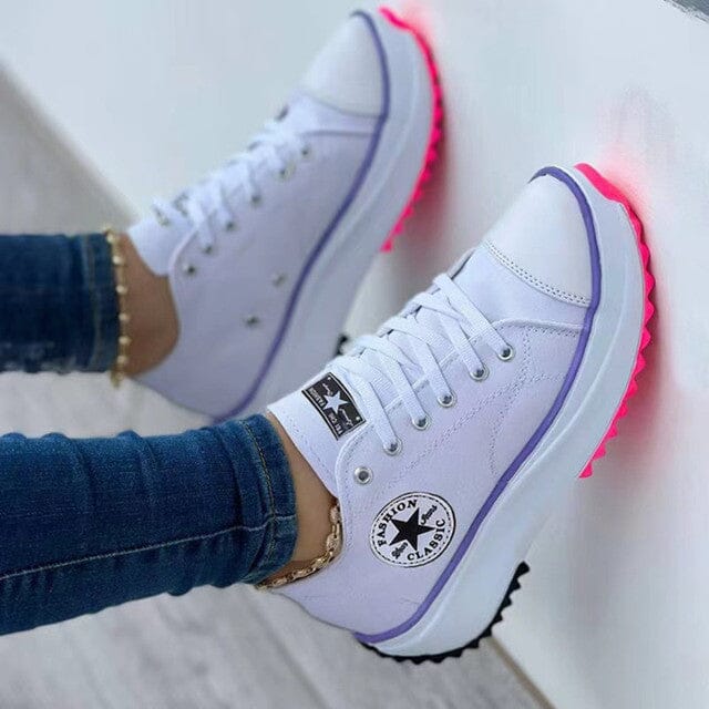 "Women's Mary Orthopedic Sneakers, stylish and comfortable, with sleek design, lace-up closure, and vibrant color options."