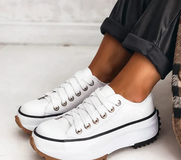 Women's orthopedic platform shoes with trendy sole, offering comfort and style, ideal for casual to formal outfits.