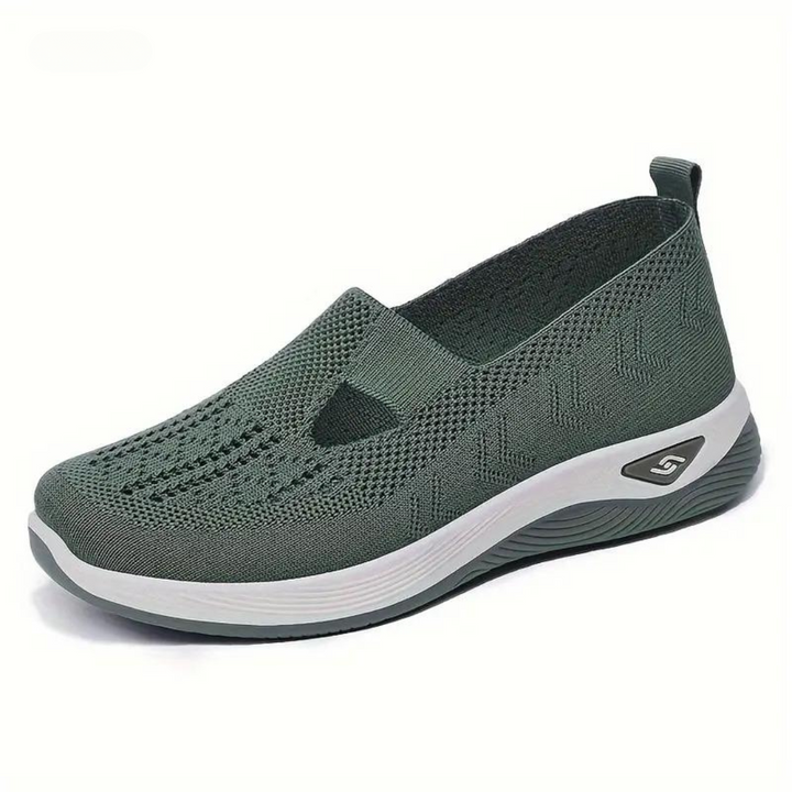 Women's orthopedic slip-on shoes with arch support, featuring a sleek, breathable design for ultimate comfort and style.