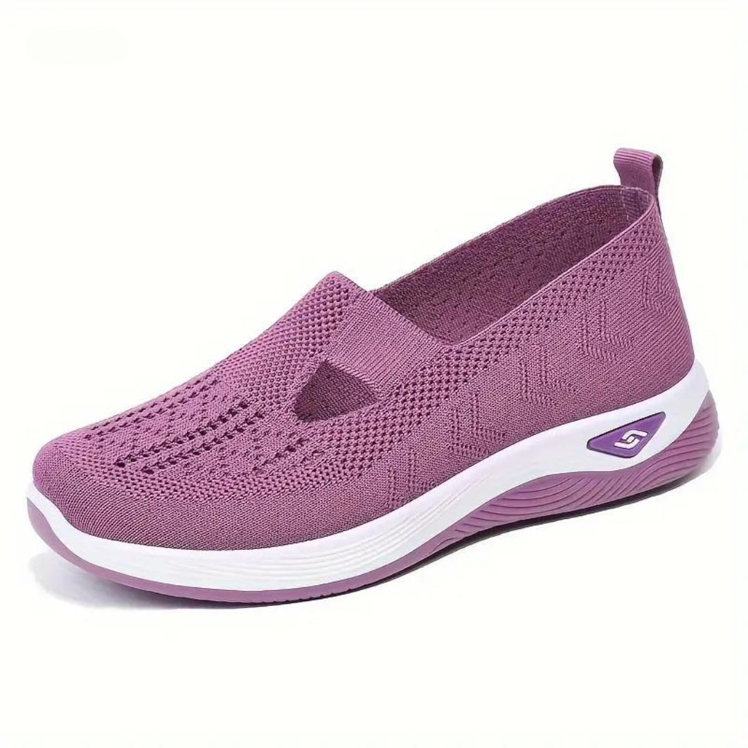 Women's orthopedic slip-on shoes with arch support, featuring a sleek, breathable design for ultimate comfort and style.