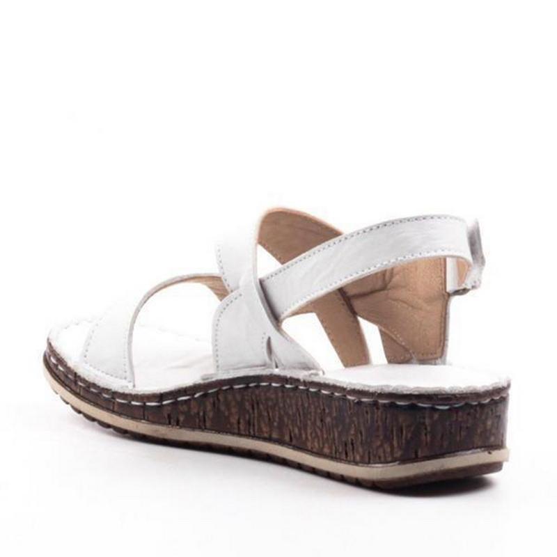 "Women's orthopedic summer sandals with adjustable straps, open-toe design, ergonomic footbed, and slip-resistant sole."