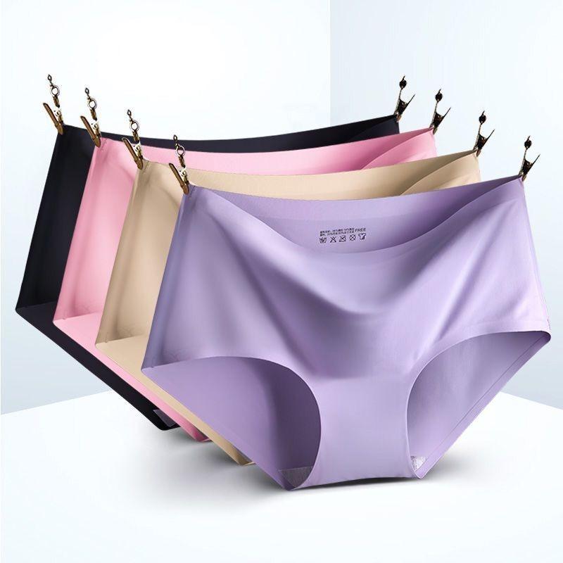 "Women's seamless silky briefs 5-pack, sleek design, invisible support, soft fabric, comfortable fit, no visible lines"