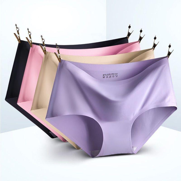 "Women's seamless silky briefs 5-pack, sleek design, invisible support, soft fabric, comfortable fit, no visible lines"