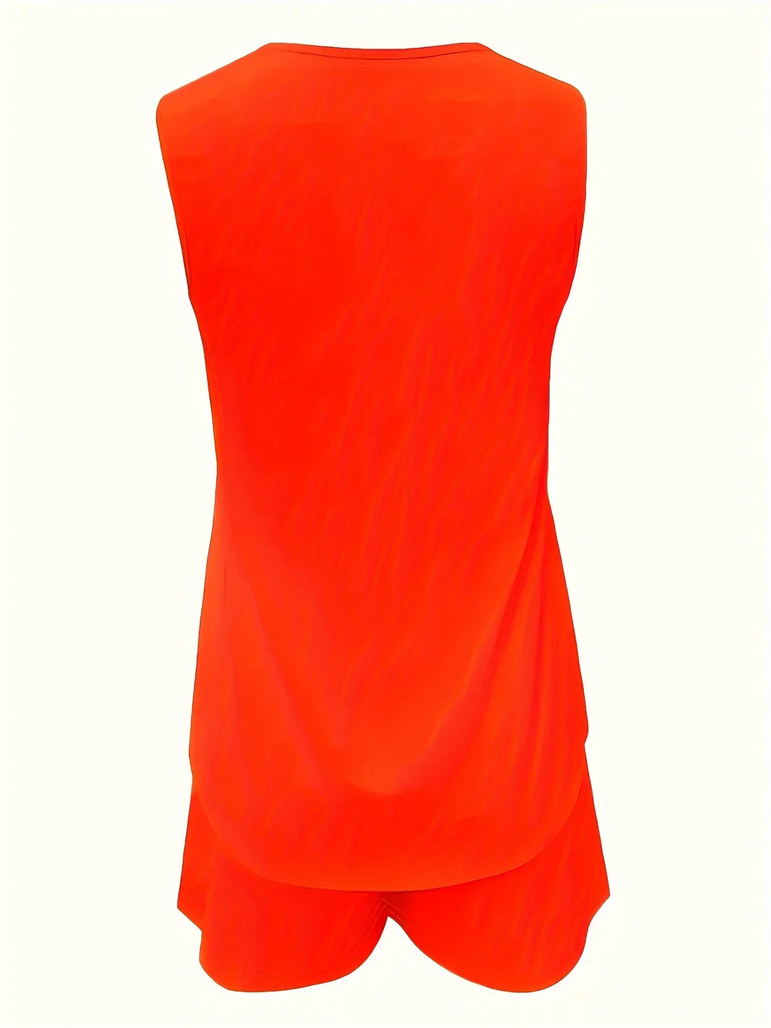 "Women's sleeveless romper with ring strap, pockets; elegant summer jumpsuit, lightweight fabric for chic, relaxed outings."