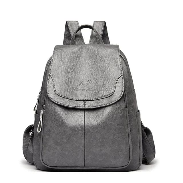 "Women's stylish durable leather backpack with adjustable straps, spacious interior, ideal for office, campus, or weekend use