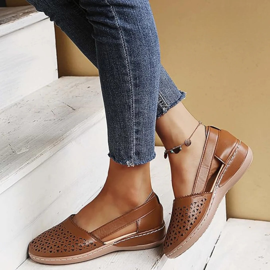 Women's supportive orthopedic walking shoes with sleek design and vibrant colors for comfort and style.