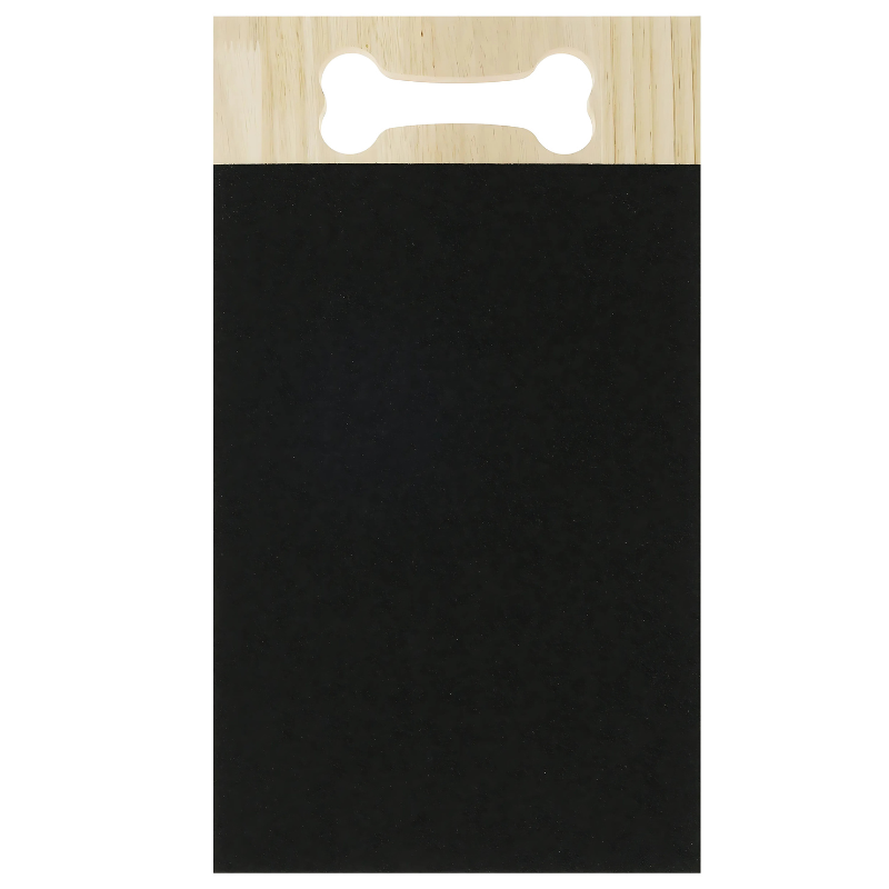 "Wooden dog nail grooming board with colorful design, ideal for playful pet nail care, suitable for indoor and outdoor use."