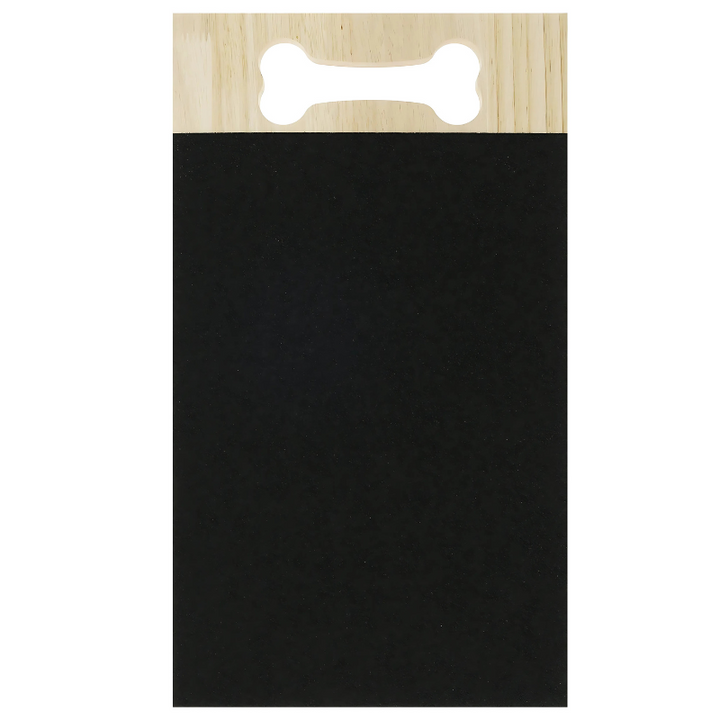 "Wooden dog nail grooming board with colorful design, ideal for playful pet nail care, suitable for indoor and outdoor use."